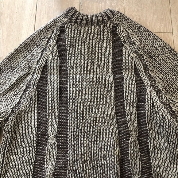 Vintage Holt Renfrew Pure New Wool Cable Knit Sweater Made in England Size L - Picture 5 of 11